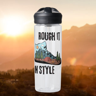 Rough it in Style Camping Life Trinkflasche