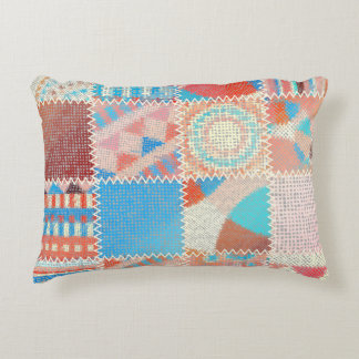 Rough Leinwand Patchwork: Texturierte Vintage Must Dekokissen