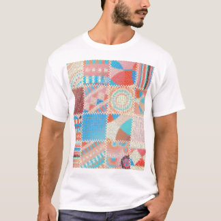 Rough Leinwand Patchwork: Texturierte Vintage Must T-Shirt