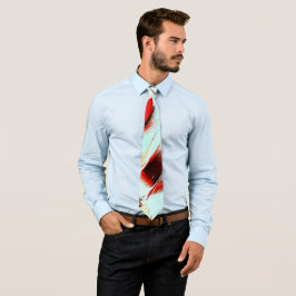 Rough light cyan und stark rot krawatte