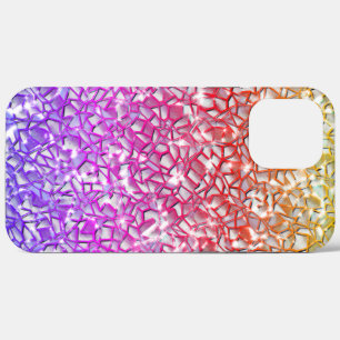 Rough mosaic orange to red and lilac, and funkel Case-Mate iPhone hülle