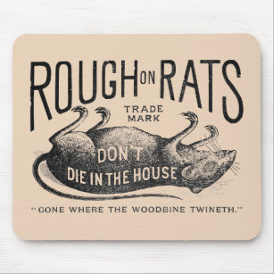 "Rough on Rats Advertisement" Mousepad