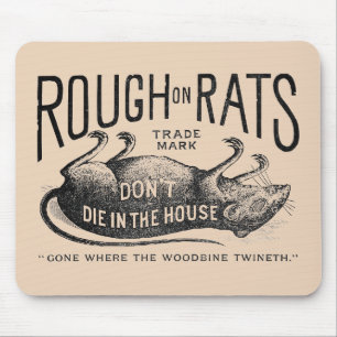 "Rough on Rats-Werbung" Mousepad