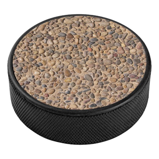 Rough Pebble Stones Foto Eishockey Puck (3/4)