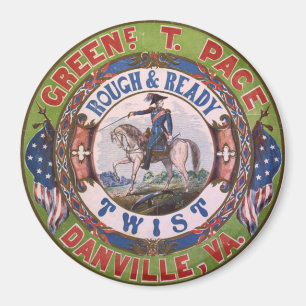 Rough & Ready Twist Tabaklabel Magnet