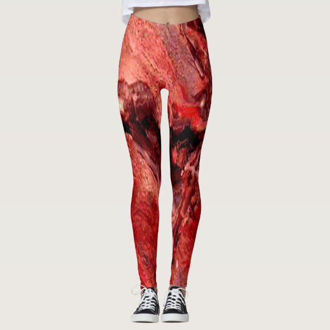 Rough Red Rocks Mars Leggings Einzigartig (Vorderseite)