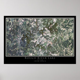Rough River Lake Kentucky Satellite Poster Karte