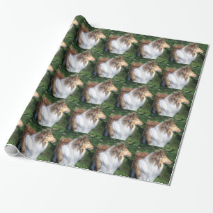 Rough Sable Collie Wrapping Paper Geschenkpapier