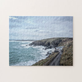 Rough Sea at Newquay Cornwall fotografisch Puzzle