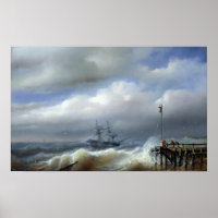 Rough Sea in Stormy Weather, 1846