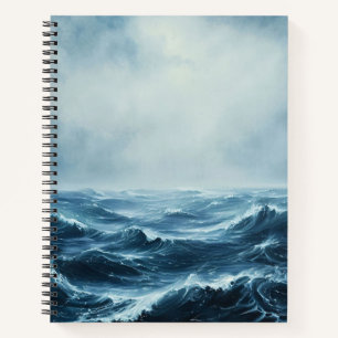 Rough Seas Ocean Waves Spiral Notizbuch