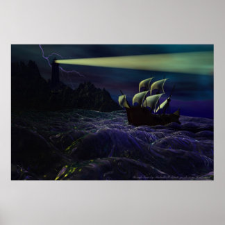 Rough Seas Poster von Michelle Wilder