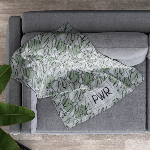 Rough Sketch Chile Paprikaschoten auf Green Fleecedecke