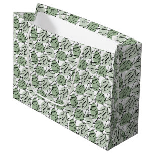 Rough Sketch Chile Paprikaschoten auf Green Große Geschenktüte