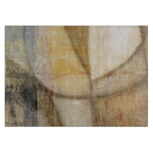 Rough Textured Earth Tone Painting Schneidebrett