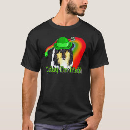 Rough Tri Collie Saint Patricks T-Shirt