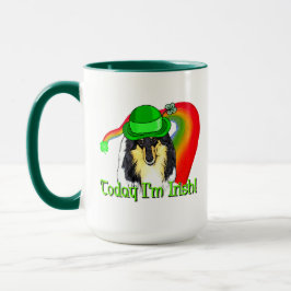 Rough Tri Collie Saint Patricks Tasse