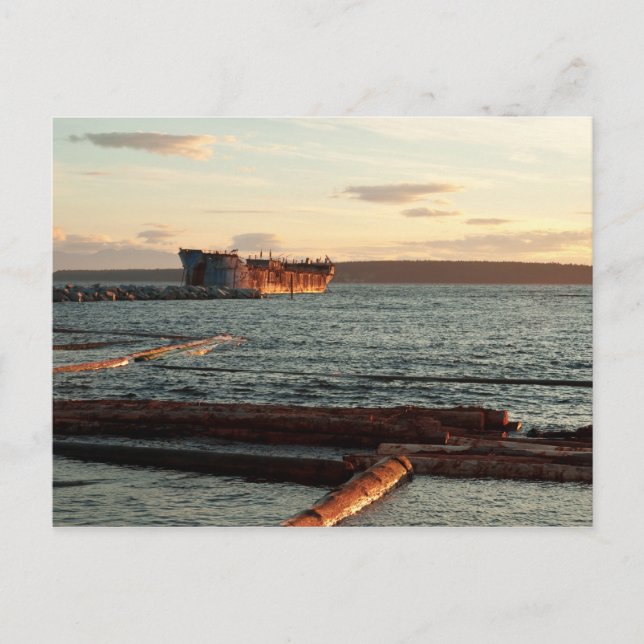 Rough Water Hulk Postkarte (Vorderseite)