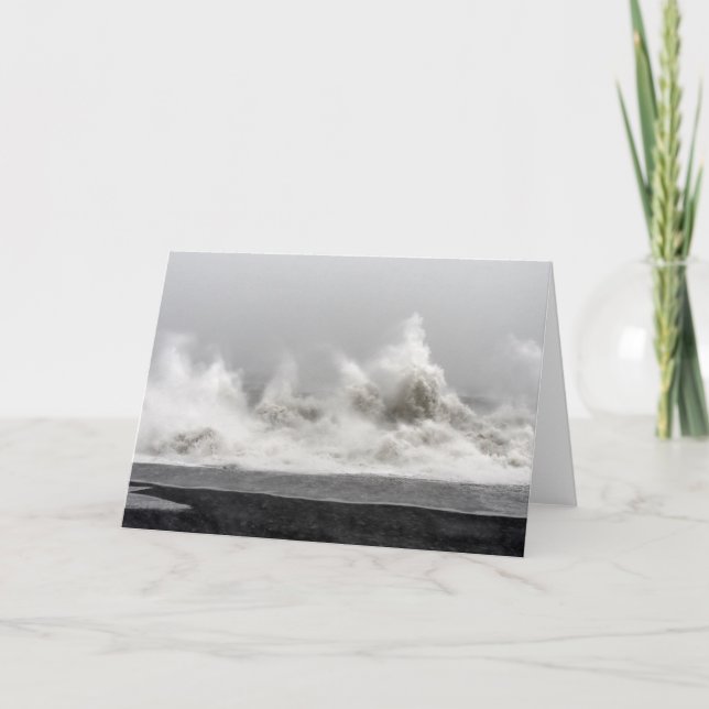 Rough Winter Storm Ocean Karte (Vorderseite)