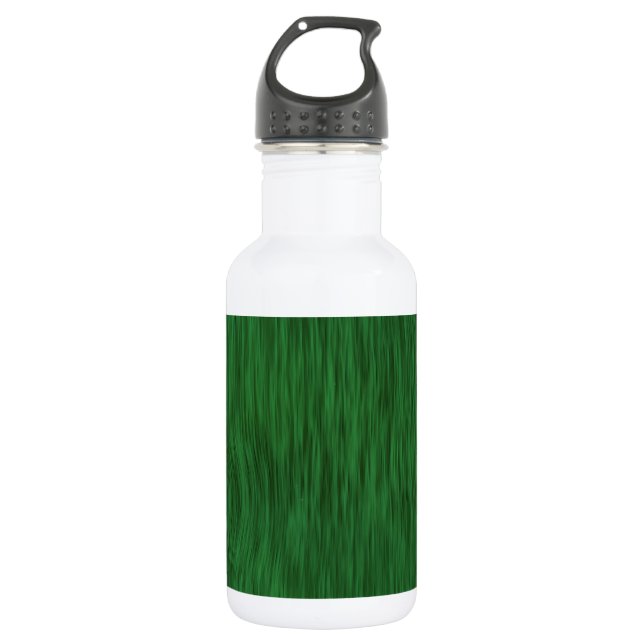 Rough Wood Grain Background - Green Edelstahlflasche (Vorderseite)