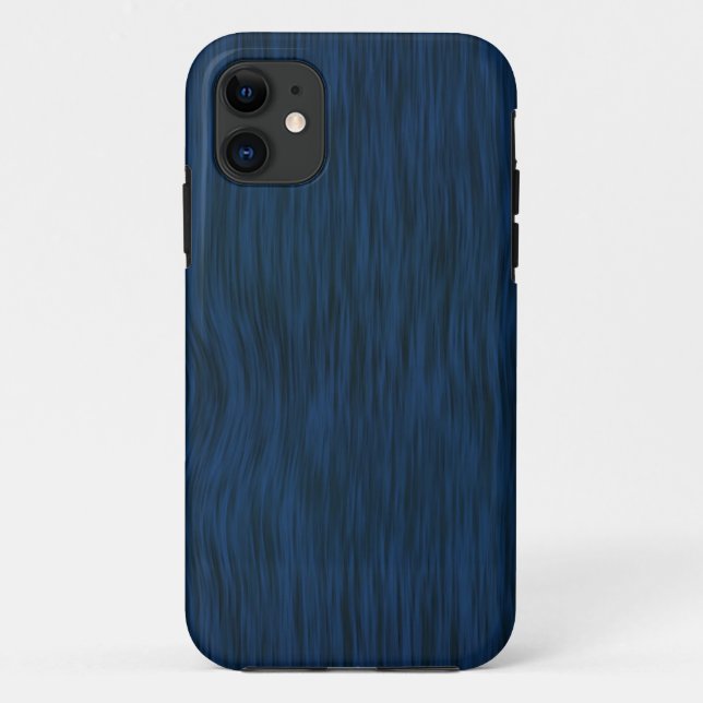 Rough Wood Grain Background in Deep Blue Case-Mate iPhone Hülle (Rückseite)