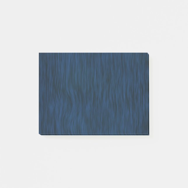 Rough Wood Grain Look Hintergrund Deep Blue Post-it Klebezettel (Vorderseite)