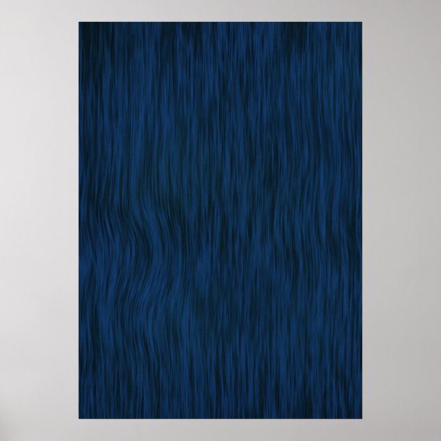 Rough Wood Grain Look Hintergrund Deep Blue Poster (Vorne)