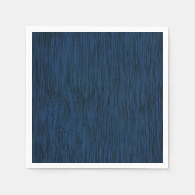 Rough Wood Grain Look Hintergrund Deep Blue Serviette (Vorderseite)