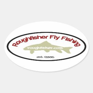 roughfisher.com-Ovalaufkleber Ovaler Aufkleber