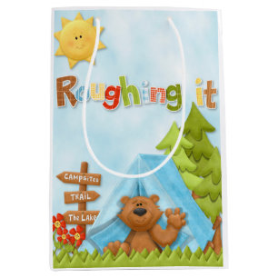 Roughing es Campings-Bär und Zelt-Geschenk-Tasche Mittlere Geschenktüte