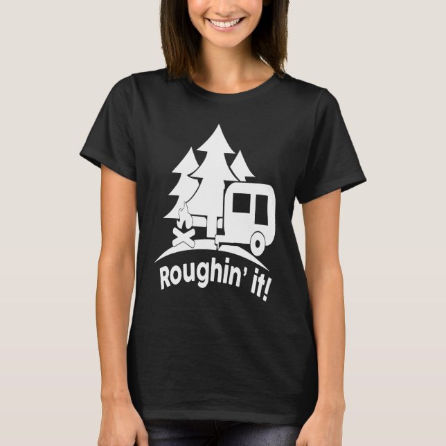 ROUGHIN'IT Outdoor Wandern Camping T-Shirt (Vorderseite)