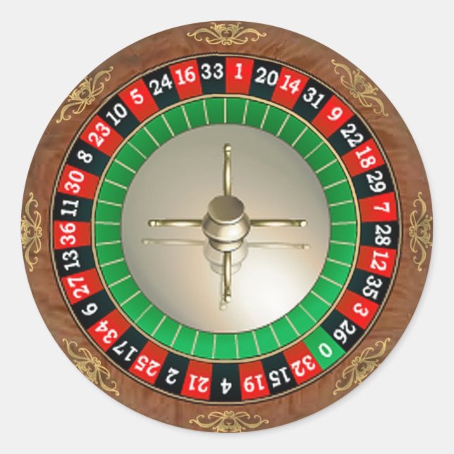 Roulette-Aufkleber Runder Aufkleber (Vorderseite)