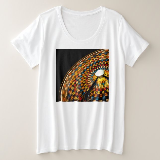 Roulette Ferris Wheel Große Größe T-Shirt (Design vorne)