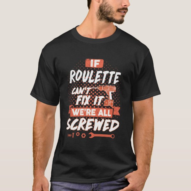 ROULETTE Name, ROULETTE Familienname Wappen T-Shirt (Vorderseite)