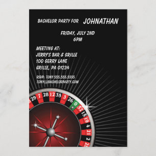 Roulette-Party-Einladung Einladung