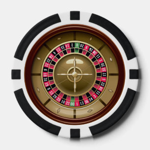 Roulette-Rad Pokerchips