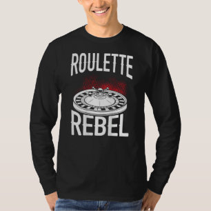 Roulette-Rebell Rückendruck Casino T-Shirt