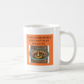 ROULETTE-Spieler-Kasinospieler Kaffeetasse