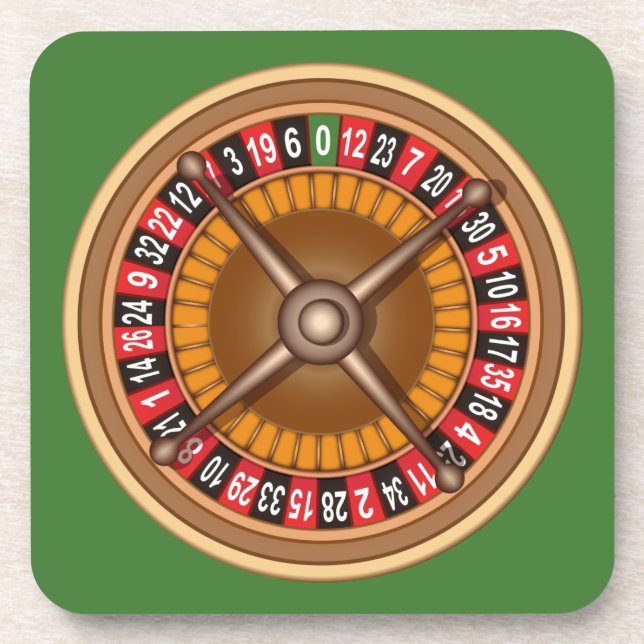 Roulette Wheel Custom Untersetzer (Vorderseite)