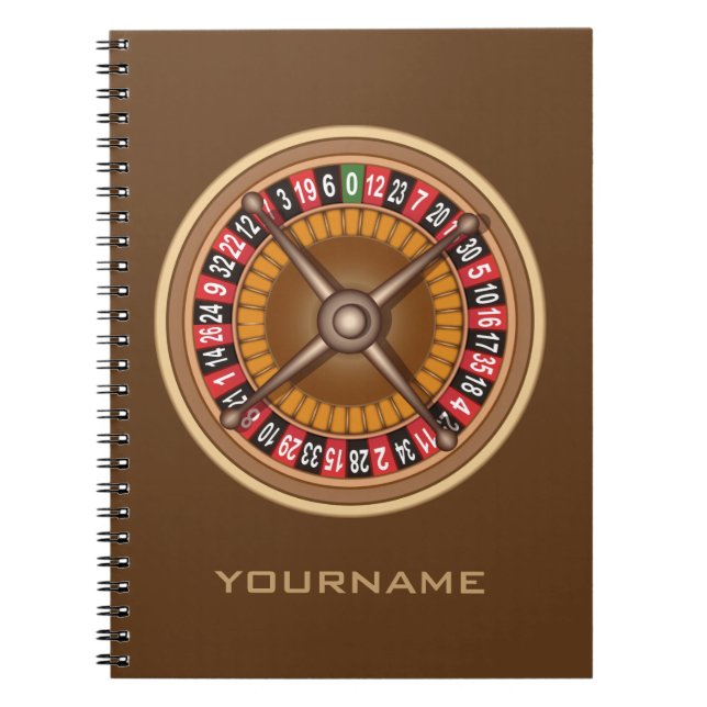 Roulette Wheel - individuelles Notebook Notizblock (Vorderseite)