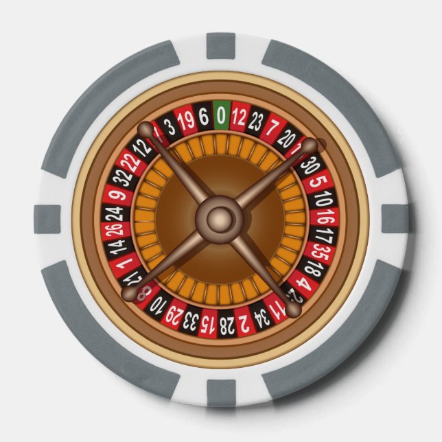 Roulette Wheel Poker Chips (Vorderseite)