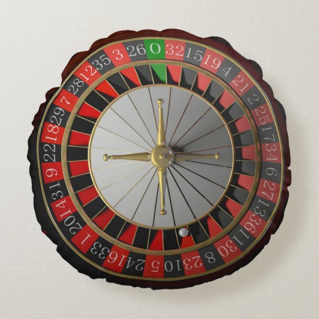 ROULETTE WHEEL RUNDES KISSEN (Vorderseite)