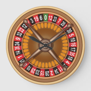 Roulette Wheel wall clock Große Wanduhr