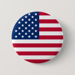 Round American Flag - Perfekt für Button