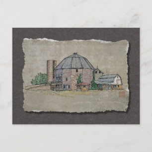 Round Barn Postkarte
