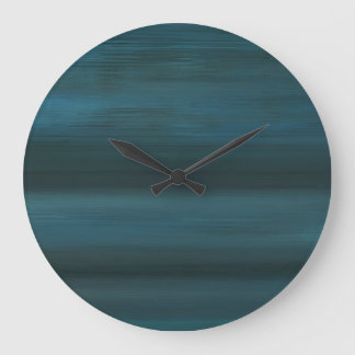 Round Blue Rain Abstract Wall Clock Große Wanduhr