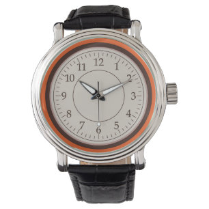 Round Brown Armbanduhr