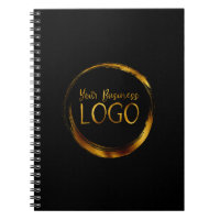Round-Business-Logo auf der Black-Promo-Plattform