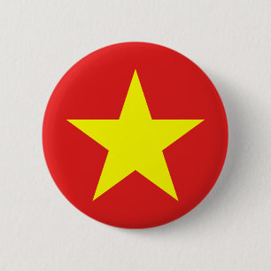Round-Button der Vietnam-Flagge Button