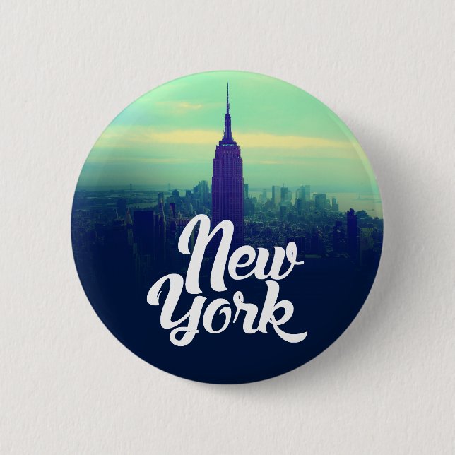 Round-Button in New York Button (Vorderseite)